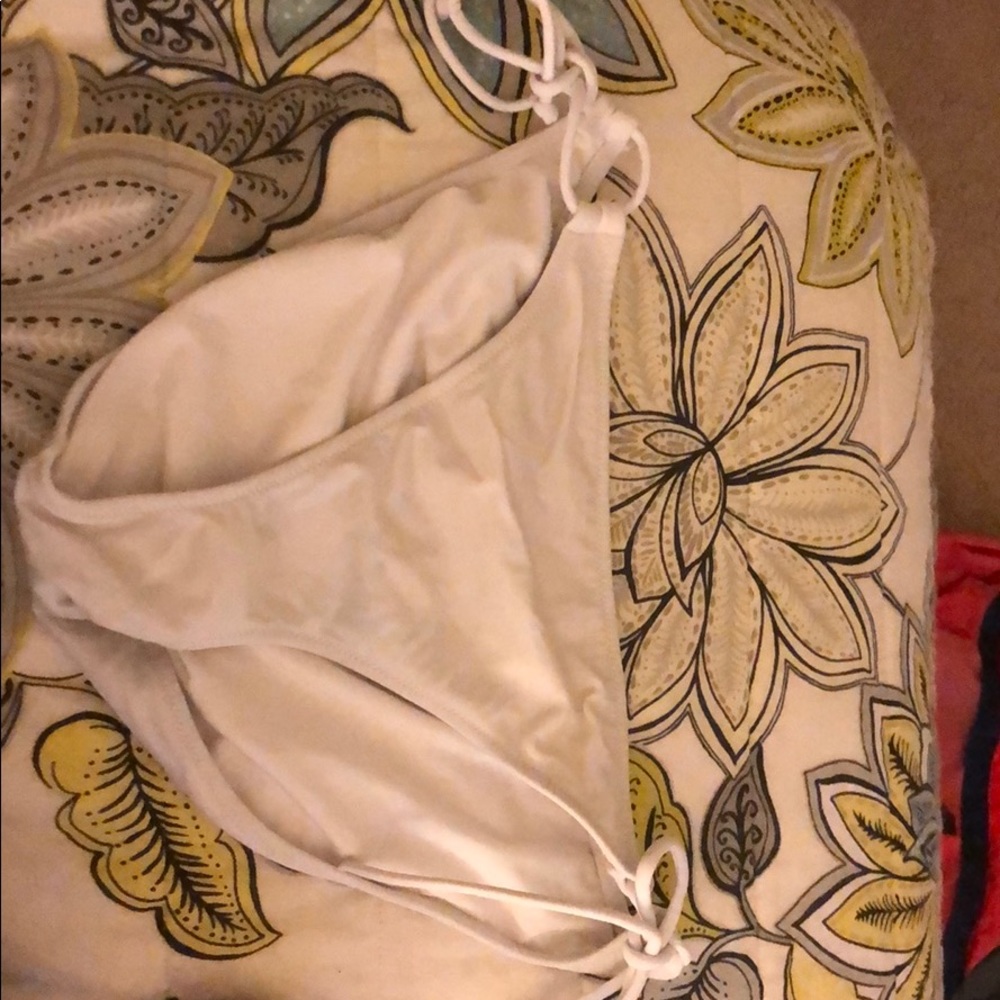 White Victoria secret bathing suit bottoms